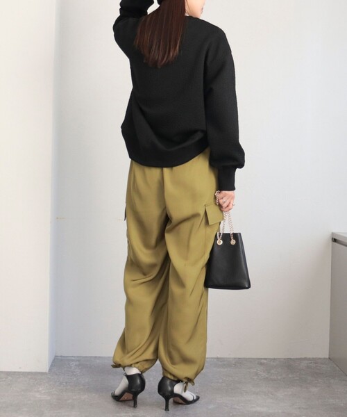 fredy emue（フレディエミュ）の「レオパードジャガードカットプルオーバー（Tシャツ/カットソー・レディース・オフホワイト/ブラック/ライトグレー・38）」の16枚目の写真