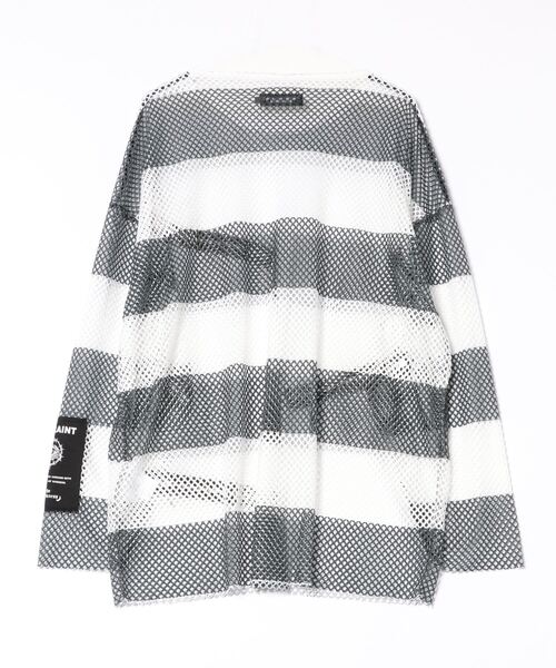 ＪＵＧＬＡＮＳ（ユグランス）の「【PSYCHO NATION】メッシュボーダーロンＴ（Tシャツ/カットソー・メンズ・レッド/ホワイト・M/L）」の3枚目の写真