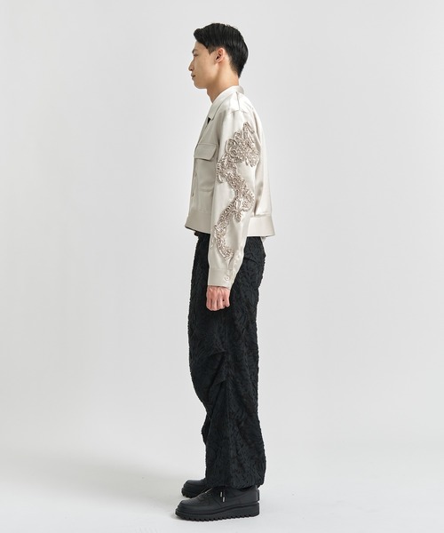TAAKK(ターク)の「【TAAKK/ターク】EMBROIDERY BLOUSON/エンブロイダリーブルゾン(ブルゾン・メンズ・ホワイト/ブラック・1/2)」の5枚目の写真