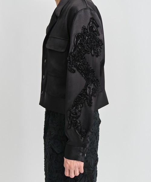 TAAKK(ターク)の「【TAAKK/ターク】EMBROIDERY BLOUSON/エンブロイダリーブルゾン(ブルゾン・メンズ・ホワイト/ブラック・1/2)」の3枚目の写真