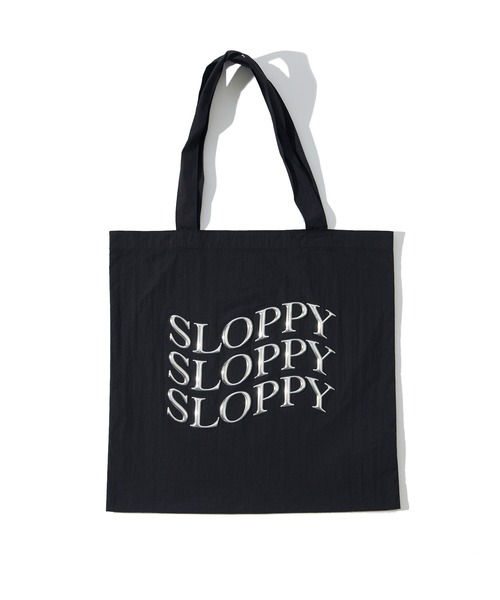 WHO'S WHO gallery(フーズフーギャラリー)の「【SLOPPY/スロッピー】メタルプリントトート(トートバッグ・レディース・チャコールグレー/ライトグレー/サックスブルー/ブラック/アイボリー・FREE)」の7枚目の写真