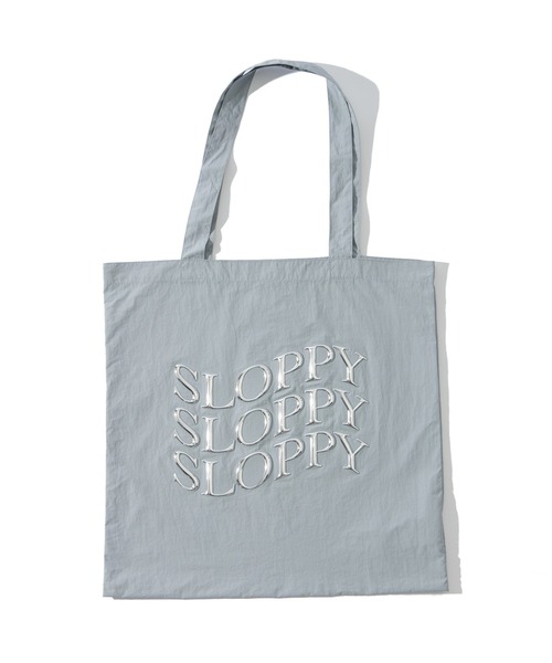 WHO'S WHO gallery(フーズフーギャラリー)の「【SLOPPY/スロッピー】メタルプリントトート(トートバッグ・レディース・チャコールグレー/ライトグレー/サックスブルー/ブラック/アイボリー・FREE)」の9枚目の写真