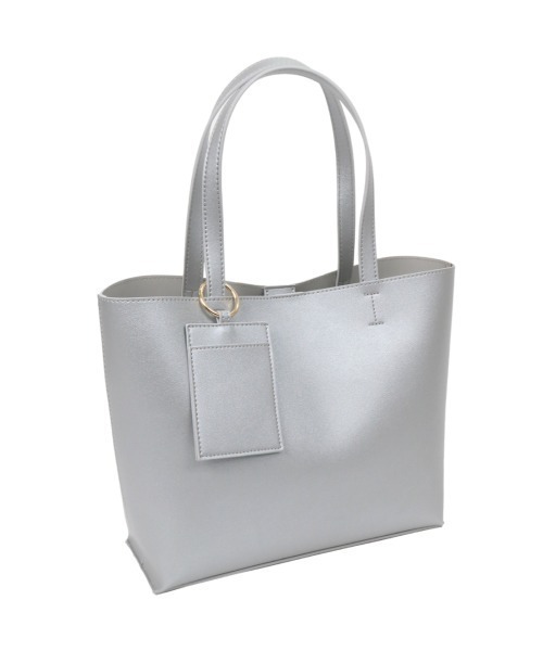 salle de bal（サルデバル）の「polka polka / ポルカポルカ グランラージA4トート トートバッグ 通勤バッグ  largeA4tote SDI（トートバッグ・レディース・アイボリー/ブラック/ライトグレー/ブラウン/シルバー/グリーン/レッド/チャコール・FREE）」の8枚目の写真