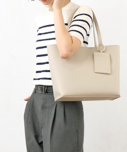 salle de bal（サルデバル）の「polka polka / ポルカポルカ グランラージA4トート トートバッグ 通勤バッグ  largeA4tote SDI（トートバッグ・レディース・アイボリー/ブラック/ライトグレー/ブラウン/シルバー/グリーン/レッド/チャコール・FREE）」の3枚目の写真