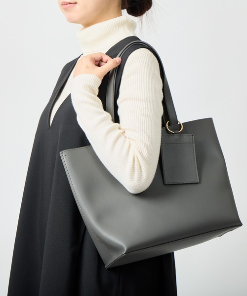 salle de bal（サルデバル）の「polka polka / ポルカポルカ グランラージA4トート トートバッグ 通勤バッグ  largeA4tote SDI（トートバッグ・レディース・アイボリー/ブラック/ライトグレー/ブラウン/シルバー/グリーン/レッド/チャコール・FREE）」の19枚目の写真