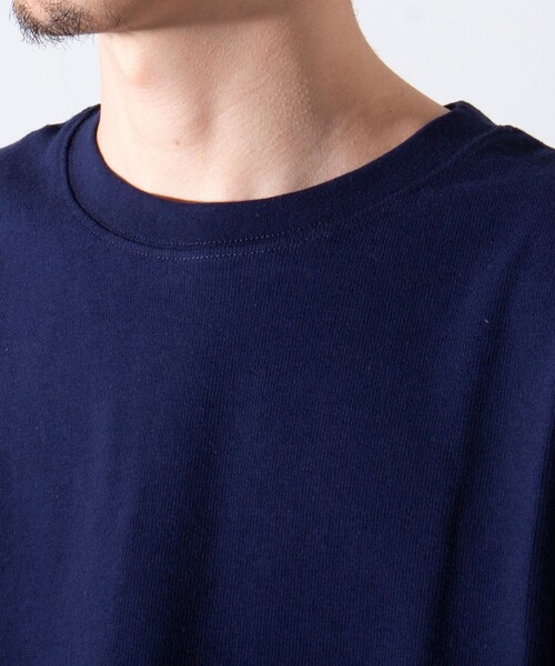 GLOSTER(グロスター)の「【限定展開】【GLOSTER/グロスター】パイルクルーネックTシャツ (無地/ボーダー)(Tシャツ/カットソー・メンズ・ネイビー/グレー/ホワイト系その他/ブルー系その他・M/L/XL)」の15枚目の写真