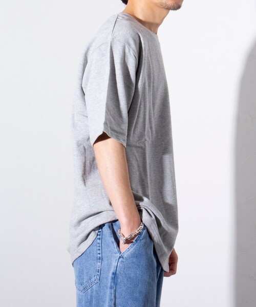 GLOSTER(グロスター)の「【限定展開】【GLOSTER/グロスター】パイルクルーネックTシャツ (無地/ボーダー)(Tシャツ/カットソー・メンズ・ネイビー/グレー/ホワイト系その他/ブルー系その他・M/L/XL)」の20枚目の写真