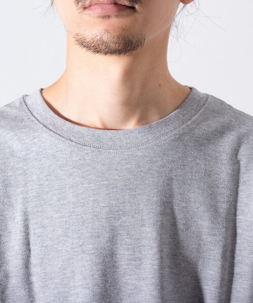 GLOSTER(グロスター)の「【限定展開】【GLOSTER/グロスター】パイルクルーネックTシャツ (無地/ボーダー)(Tシャツ/カットソー・メンズ・ネイビー/グレー/ホワイト系その他/ブルー系その他・M/L/XL)」の22枚目の写真