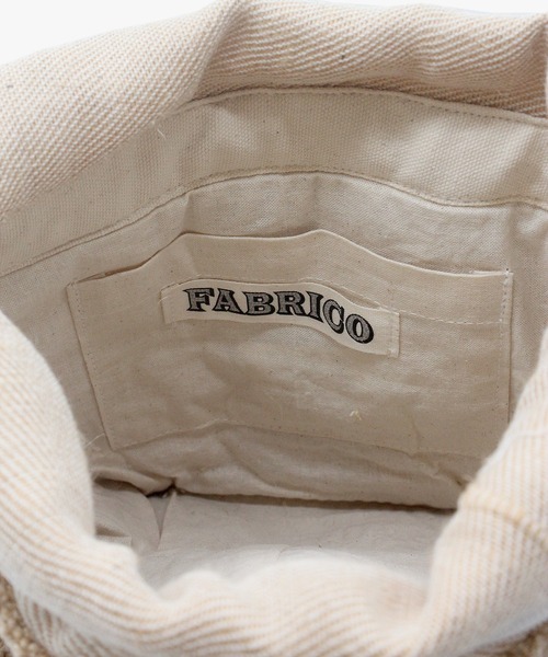 FABRICO（ファブリコ）の「【FABRICO】アルファベットジュートサコッシュ（ショルダーバッグ・レディース・M/K・FREE）」の8枚目の写真