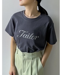 Re:EDIT | [2024SS COLLECTION]スパンコール筆記体ロゴTシャツ(Tシャツ/カットソー)