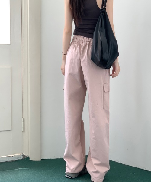 FREE STYLISTS(フリー スタイリスト)の「YUGA_YGMC イージーウエスト カーゴパンツ(カーゴパンツ・レディース・ベビーピンク/カーキ/ホワイト/グレー・L/M/S)」の18枚目の写真