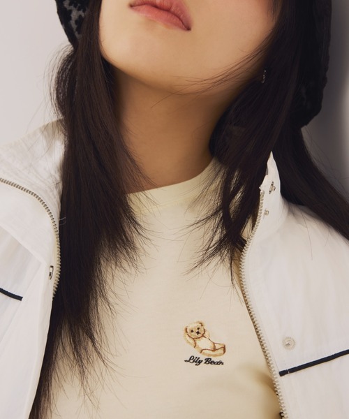 LILY BROWN（リリーブラウン）の「【ZOZO限定カラー】リラックスLily BearＴシャツ（Tシャツ/カットソー・レディース・ホワイト/ピンク/モカ/ネイビー/イエロー/ブルー/ブラック・FREE）」の6枚目の写真