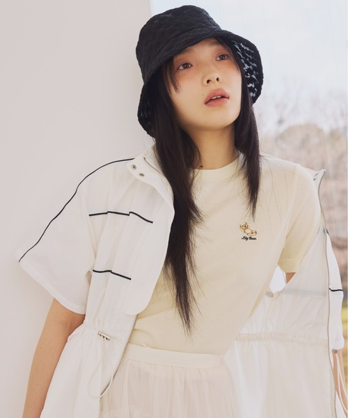 LILY BROWN（リリーブラウン）の「【ZOZO限定カラー】リラックスLily BearＴシャツ（Tシャツ/カットソー・レディース・ホワイト/ピンク/モカ/ネイビー/イエロー/ブルー/ブラック・FREE）」の13枚目の写真