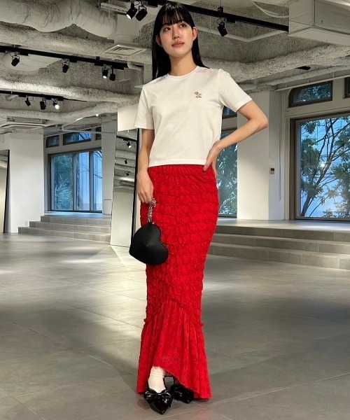 LILY BROWN（リリーブラウン）の「【ZOZO限定カラー】リラックスLily BearＴシャツ（Tシャツ/カットソー・レディース・ホワイト/ピンク/モカ/ネイビー/イエロー/ブルー/ブラック・FREE）」の16枚目の写真