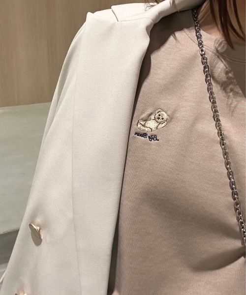 LILY BROWN（リリーブラウン）の「【ZOZO限定カラー】リラックスLily BearＴシャツ（Tシャツ/カットソー・レディース・ホワイト/ピンク/モカ/ネイビー/イエロー/ブルー/ブラック・FREE）」の22枚目の写真