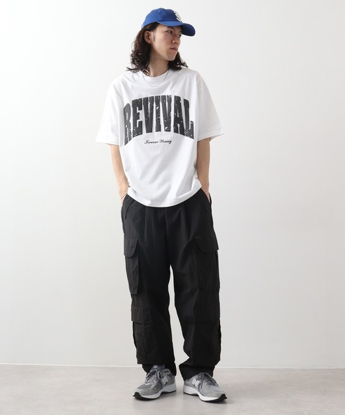 RGY(アールジーワイ)の「RGY REVIVAL 発泡PT ビッグシルエットTシャツ(Tシャツ/カットソー・メンズ・ブラック/ホワイト/ネイビー・L/M)」の17枚目の写真