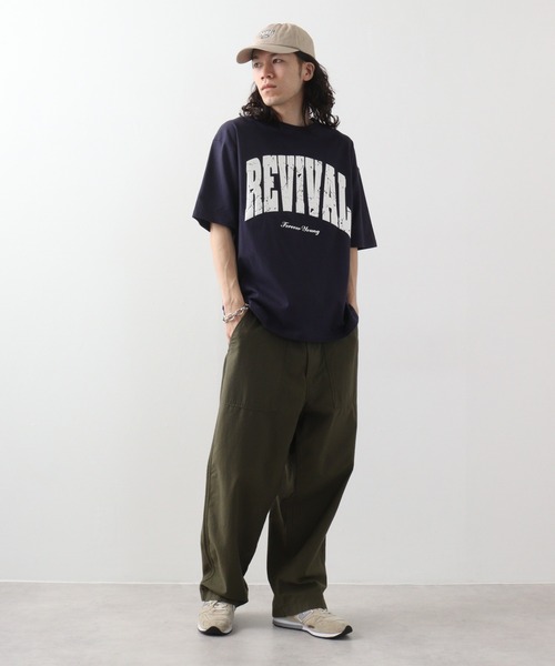 RGY(アールジーワイ)の「RGY REVIVAL 発泡PT ビッグシルエットTシャツ(Tシャツ/カットソー・メンズ・ブラック/ホワイト/ネイビー・L/M)」の13枚目の写真