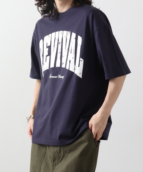 RGY(アールジーワイ)の「RGY REVIVAL 発泡PT ビッグシルエットTシャツ(Tシャツ/カットソー・メンズ・ブラック/ホワイト/ネイビー・L/M)」の10枚目の写真