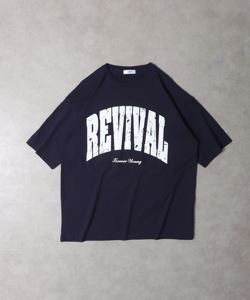 RGY(アールジーワイ)の「RGY REVIVAL 発泡PT ビッグシルエットTシャツ(Tシャツ/カットソー・メンズ・ブラック/ホワイト/ネイビー・L/M)」の19枚目の写真