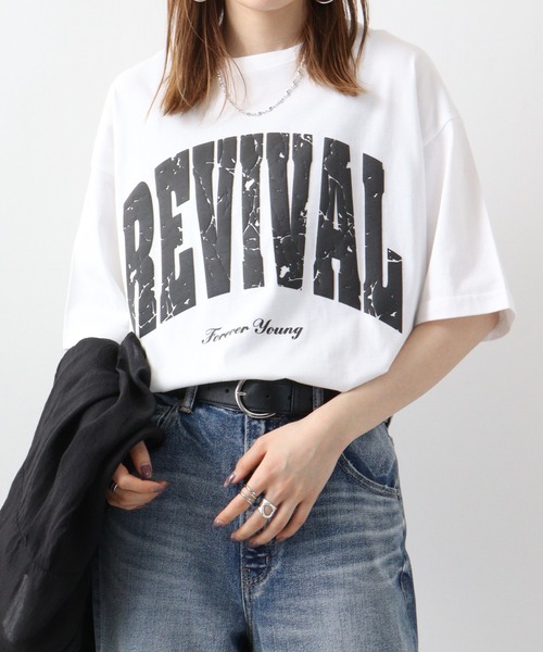 RGY(アールジーワイ)の「RGY REVIVAL 発泡PT ビッグシルエットTシャツ(Tシャツ/カットソー・メンズ・ブラック/ホワイト/ネイビー・L/M)」の20枚目の写真