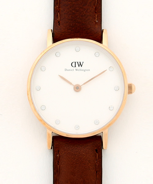 Ray BEAMS(レイビームス)の「DANIEL WELLINGTON / Classy ローズゴールド 26mm (アナログ腕時計・レディース・ブラック/ブラウン/ダークブラウン・ONE SIZE)」の1枚目の写真