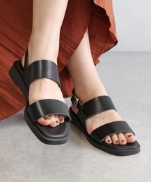 PUPE | PUPE(プーペ) / ダブルベルト バックストラップレザーサンダル 230421-P(サンダル)