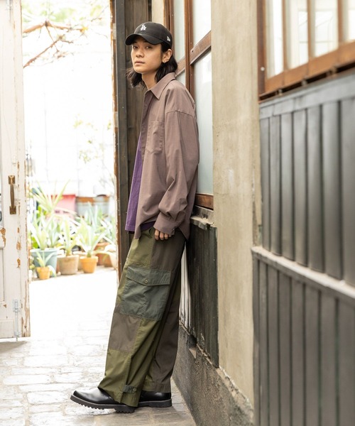 niko and...（ニコアンド）の「パッチワークベイカーパンツ（その他パンツ・メンズ・ベージュ/カーキ・MEDIUM/LARGE）」の6枚目の写真