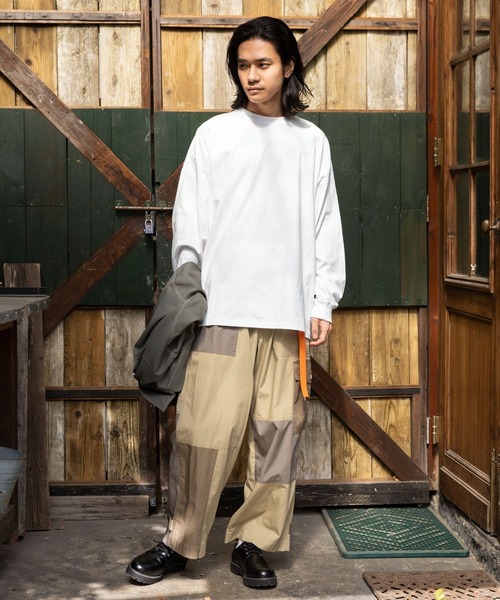 niko and...（ニコアンド）の「パッチワークベイカーパンツ（その他パンツ・メンズ・ベージュ/カーキ・MEDIUM/LARGE）」の16枚目の写真