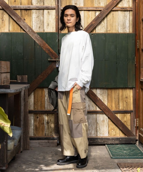 niko and（ニコアンド）の「パッチワークベイカーパンツ（その他