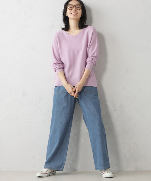 FOUND GOOD（ファウンドグッド）の「Easyベイカーパンツ（その他パンツ・レディース・ブルー系5/アイボリー/ネイビー/グレー系8・S/M/L）」の4枚目の写真