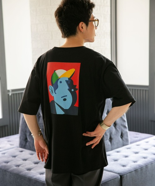 NANO universe(ナノユニバース)の「Eiji×nano・universeプリント 黒Tシャツ半袖(Tシャツ/カットソー・メンズ・ブラック系その他/ブラック系その他5/ブラック系その他3/ブラック系その他2/ブラック系その他4・S/M/L/XL)」の19枚目の写真