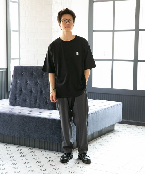 NANO universe(ナノユニバース)の「Eiji×nano・universeプリント 黒Tシャツ半袖(Tシャツ/カットソー・メンズ・ブラック系その他/ブラック系その他5/ブラック系その他3/ブラック系その他2/ブラック系その他4・S/M/L/XL)」の8枚目の写真