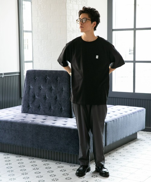 NANO universe(ナノユニバース)の「Eiji×nano・universeプリント 黒Tシャツ半袖(Tシャツ/カットソー・メンズ・ブラック系その他/ブラック系その他5/ブラック系その他3/ブラック系その他2/ブラック系その他4・S/M/L/XL)」の9枚目の写真