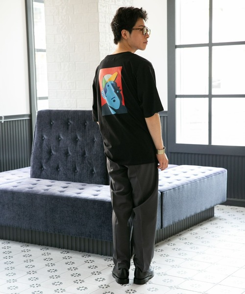 NANO universe(ナノユニバース)の「Eiji×nano・universeプリント 黒Tシャツ半袖(Tシャツ/カットソー・メンズ・ブラック系その他/ブラック系その他5/ブラック系その他3/ブラック系その他2/ブラック系その他4・S/M/L/XL)」の11枚目の写真