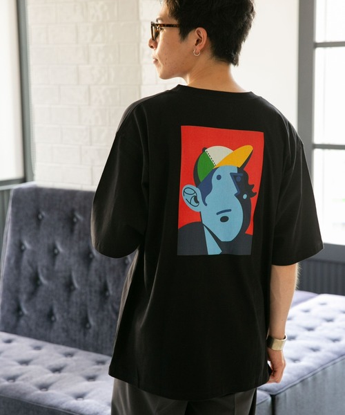 NANO universe(ナノユニバース)の「Eiji×nano・universeプリント 黒Tシャツ半袖(Tシャツ/カットソー・メンズ・ブラック系その他/ブラック系その他5/ブラック系その他3/ブラック系その他2/ブラック系その他4・S/M/L/XL)」の14枚目の写真