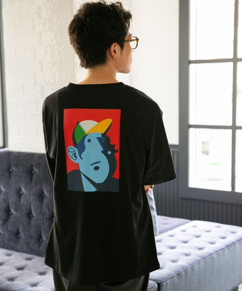 NANO universe(ナノユニバース)の「Eiji×nano・universeプリント 黒Tシャツ半袖(Tシャツ/カットソー・メンズ・ブラック系その他/ブラック系その他5/ブラック系その他3/ブラック系その他2/ブラック系その他4・S/M/L/XL)」の18枚目の写真