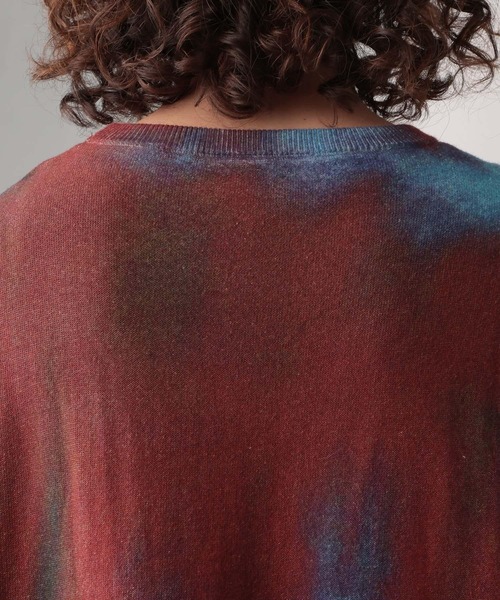 HARE（ハレ）の「ブラープリントニットプルオーバー(HARE)（ニット/セーター・メンズ・ブラック/レッド・FREE）」の14枚目の写真