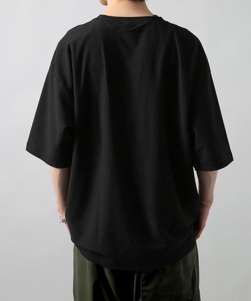 DISCUS(ディスカス)の「【DISCUS】プレミアムコットン ワイド×ルーズシルエット Tシャツ 半袖 ※4222-4601(Tシャツ/カットソー・メンズ・ブラック/アイボリー・M/L/XL)」の10枚目の写真
