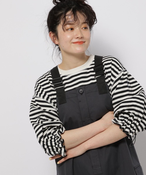 niko and...（ニコアンド）の「【DOD(ディーオーディー)】コラボ シボレルヤーツＴシャツ（Tシャツ/カットソー・レディース・ホワイト/ブラック/オフホワイト・FREE）」の6枚目の写真