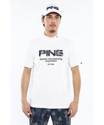 PING（ピン）の「【PING APPAREL】ドライミックスストレッチハニカムハイネックカットソー ＜NATIVE＞ (MENS)（Tシャツ/カットソー・メンズ）」