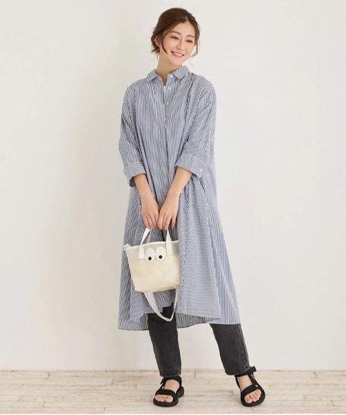 go slow caravan(ゴースローキャラバン)の「ROOTOTE/ルートート EU.ベビールー.ゲイズ-A(トートバッグ・レディース・ブラウン/ホワイト/ブラック・FREE)」の11枚目の写真