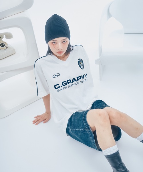 codegraphy（コードグラフィー）の「【日本限定商品】 24H TRACK OVER FIT V-NECK Tee（Tシャツ/カットソー・メンズ・ピンク/ブラック/ホワイト/ネイビー/グレー/レッド・MEDIUM/SMALL/LARGE/X-SMALL）」の20枚目の写真