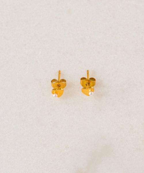 muku(ムク)の「金属アレルギー対応 ミニハートパールピアス/サージカルステンレス/316L(ピアス(両耳用)・レディース・シルバー/ゴールド・FREE)」の9枚目の写真