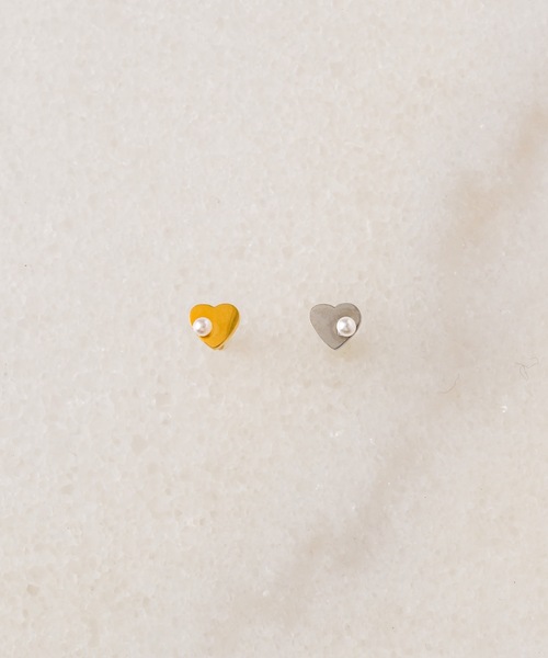 muku(ムク)の「金属アレルギー対応 ミニハートパールピアス/サージカルステンレス/316L(ピアス(両耳用)・レディース・シルバー/ゴールド・FREE)」の16枚目の写真