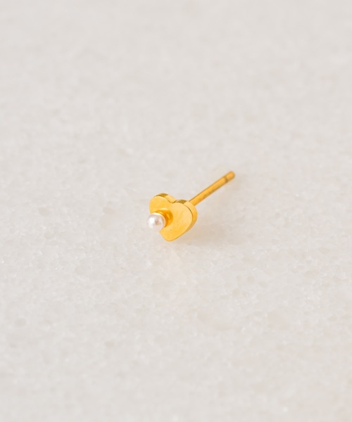 muku(ムク)の「金属アレルギー対応 ミニハートパールピアス/サージカルステンレス/316L(ピアス(両耳用)・レディース・シルバー/ゴールド・FREE)」の17枚目の写真