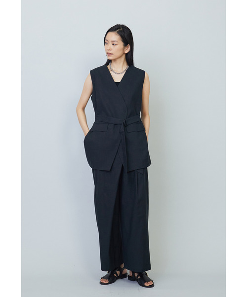 さら 1er arrondissement リネンコットンツイルバイオジレ 1er Arrondissement（プルミエアロンディスモン）の「リネン
