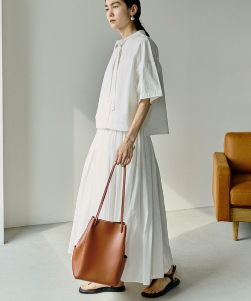 Libra Cue（リブラ キュー）の「シアーボーダープルオーバー（Tシャツ/カットソー・レディース・ベージュ/ホワイト/ブラック・FREE）」の5枚目の写真