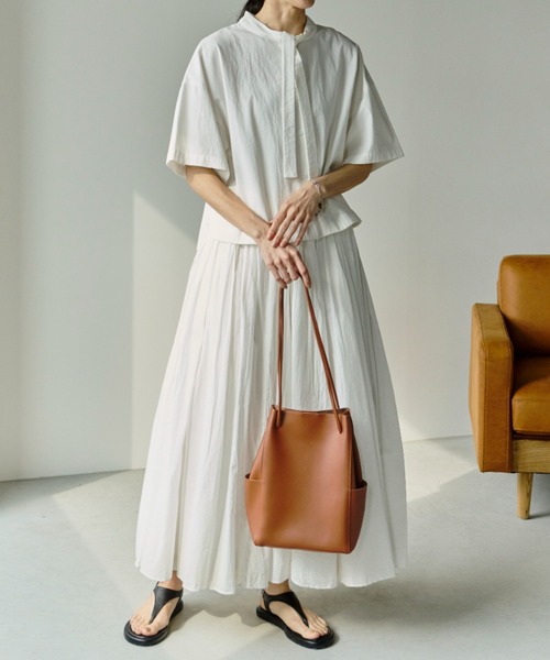 Libra Cue（リブラ キュー）の「シアーボーダープルオーバー（Tシャツ/カットソー・レディース・ベージュ/ホワイト/ブラック・FREE）」の6枚目の写真