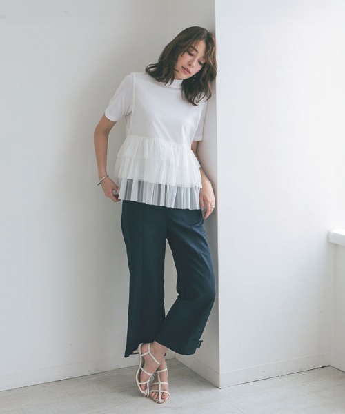 DONOBAN（ドノバン）の「裾ボタン2WAYパンツ（その他パンツ・レディース・ベージュ/ネイビー/ホワイト・SHORT/LONG）」の20枚目の写真