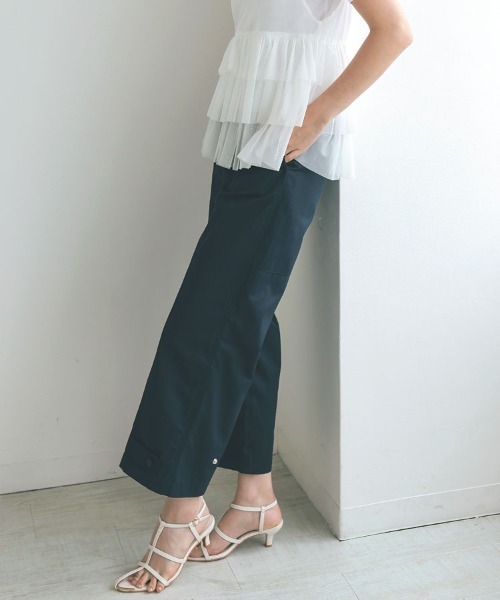 DONOBAN（ドノバン）の「裾ボタン2WAYパンツ（その他パンツ・レディース・ベージュ/ネイビー/ホワイト・SHORT/LONG）」の17枚目の写真